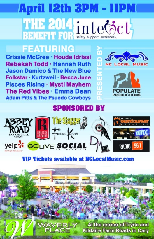 2014 Benefit For Interact, nc local music, cary nc